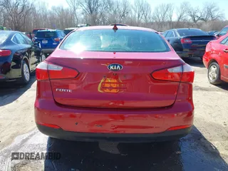 2016 Kia Forte LX with VIN KNAFX4A61G5523747, listed as a IAAI auction lot 41816126 with 117,760 mi miles. Bid and sale history available at carsss.com. Image 16.