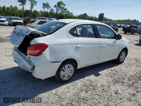 2018 Mitsubishi Mirage G4 ES with VIN ML32F3FJ2JHF06057, listed as a Copart auction lot 52134714 with 53,799 mi miles. Bid and sale history available at carsss.com. Image 3.