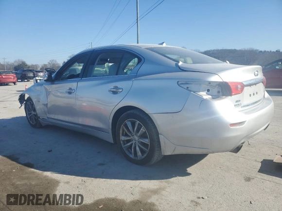 2017 Infiniti Q50 Premium with VIN JN1EV7AR5HM831353, listed as a Copart auction lot 42616815 with 97,395 mi miles and Salvage Title. Bid and sale history available at DreamBid. Image 2.