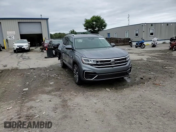 2021 Volkswagen Atlas SEL Premium R-Line with VIN 1V2FR2CA5MC541449, listed as a Copart auction lot 72932124 with 58,269 mi miles and Salvage title. Bid and sale history available at DreamBid. Image 15.