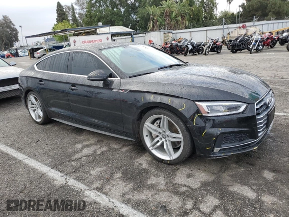 2019 Audi A5 Sportback Premium Plus with VIN WAUENCF54KA028874, listed as a Copart auction lot 48517763 with 53,105 mi miles. Bid and sale history available at carsss.com. Image 4.