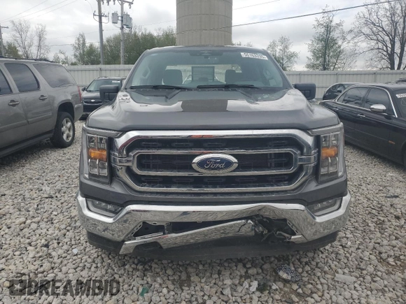 2023 Ford F-150 XL with VIN 1FTEW1EP8PKF20042, listed as a Copart auction lot 55163335 with 26,870 mi miles and Salvage title. Bid and sale history available at DreamBid. Image 5.