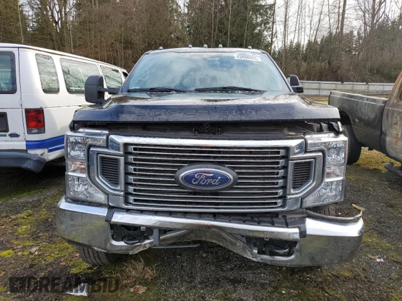2021 Ford F-350 XL with VIN 1FT8W3DT3MEC08695, listed as a Copart auction lot 43488083 with 22,123 mi miles and Salvage title. Bid and sale history available at DreamBid. Image 5.