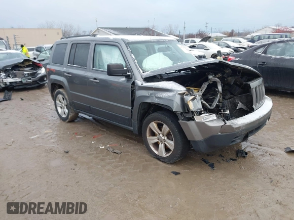 2013 Jeep Patriot Latitude with VIN 1C4NJPFB8DD218948, listed as a IAAI auction lot 41072937 with 126,140 mi miles and . Bid and sale history available at carsss.com. Image 1.