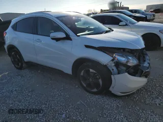 2018 Honda HR-V EX-L Navi with VIN 3CZRU5H70JM701169, listed as a Copart auction lot 43001395 with 59,720 mi miles and Salvage Title. Bid and sale history available at carsss.com. Image 4.