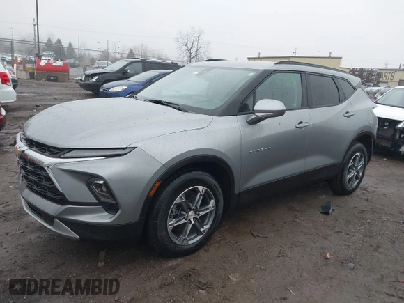 2024 Chevrolet Blazer LT with VIN 3GNKBCR4XRS152150, listed as a IAAI auction lot 41476874 with 7,383 mi miles and . Bid and sale history available at DreamBid. Image 2.