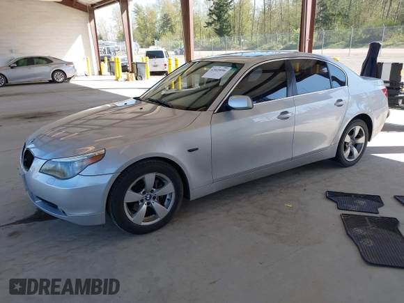 2004 BMW 5 Series 530i with VIN WBANA73544B807017, listed as a IAAI auction lot 42025096 with 144,326 mi miles and . Bid and sale history available at carsss.com. Image 2.