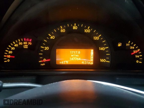 2002 Mercedes-Benz C 230/260/280/320 with VIN WDBRF64J22F252245, listed as a Copart auction lot 88292315 with 147,764 mi miles and Salvage Title. Bid and sale history available at DreamBid. Image 9.