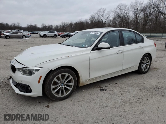 2018 BMW 3 Series 320i xDrive with VIN WBA8A3C55JA494888, listed as a Copart auction lot 87459204 with 86,876 mi miles and Salvage title. Bid and sale history available at DreamBid. Image 1.