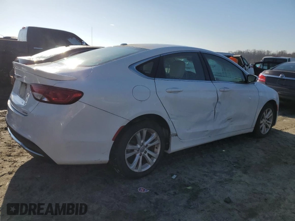 2015 Chrysler 200 Limited with VIN 1C3CCCAB0FN553236, listed as a Copart auction lot 43206245 with 138,533 mi miles and Salvage Title. Bid and sale history available at carsss.com. Image 3.