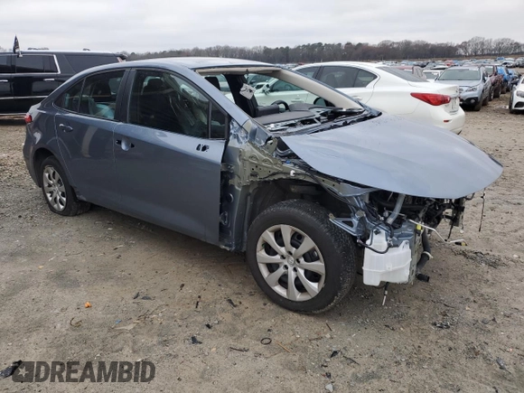 2024 Toyota Corolla LE with VIN 5YFB4MDE8RP164965, listed as a Copart auction lot 44899155 with 11,695 mi miles and Salvage Title. Bid and sale history available at carsss.com. Image 4.
