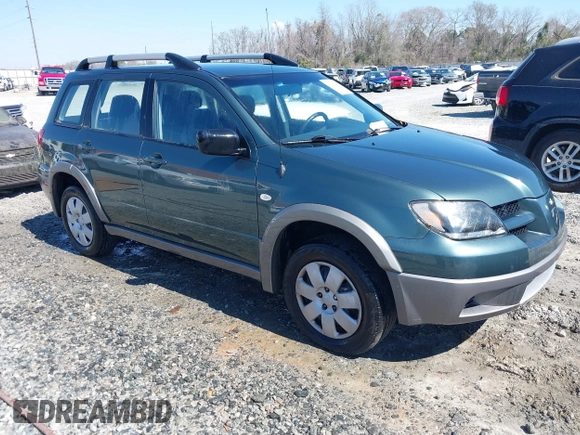 2003 Mitsubishi Outlander LS with VIN JA4LX31G93U043958, listed as a IAAI auction lot 41665111 with 78,582 mi miles. Bid and sale history available at carsss.com. Image 1.