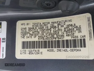 2013 Toyota Corolla L with VIN 5YFBU4EE3DP078437, listed as a IAAI auction lot 42024770 with 102,321 mi miles and . Bid and sale history available at DreamBid. Image 9.