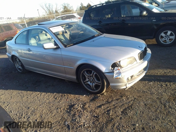 2002 BMW 3 Series 330Ci z VIN WBABN53492PH01801, wystawiony jako IAAI lot #29432661 z przebiegiem 130 017 mil mil oraz . Historia ofert i sprzedaży dostępna na DreamBid. Obrazek 1.