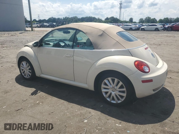 2008 Volkswagen Beetle SE with VIN 3VWRG31Y68M406704, listed as a Copart auction lot 61774055 with 116,793 mi miles and Salvage title. Bid and sale history available at DreamBid. Image 2.
