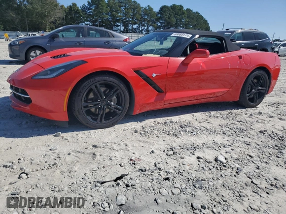 2016 Chevrolet Corvette 1LT with VIN 1G1YB3D70G5116617, listed as a Copart auction lot 68069174 with 70,817 mi miles and Salvage Title. Bid and sale history available at carsss.com. Image 1.
