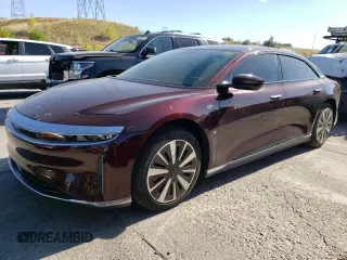2023 Lucid Air Pure with VIN 50EA1PFA2PA007509, listed as a Copart auction lot 72772284 with 8,761 mi miles and Clean Title. Bid and sale history available at carsss.com. Image 1.