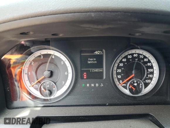 2013 Ram 1500 Express with VIN 1C6RR7FT3DS541455, listed as a Copart auction lot 58896425 with 113,460 mi miles and Salvage title. Bid and sale history available at DreamBid. Image 9.