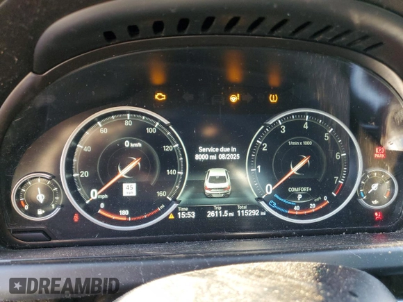 2015 BMW 6 Series 650i with VIN WBAYM9C53FD248356, listed as a Copart auction lot 85499554 with 115,292 mi miles and Salvage Title. Bid and sale history available at DreamBid. Image 9.