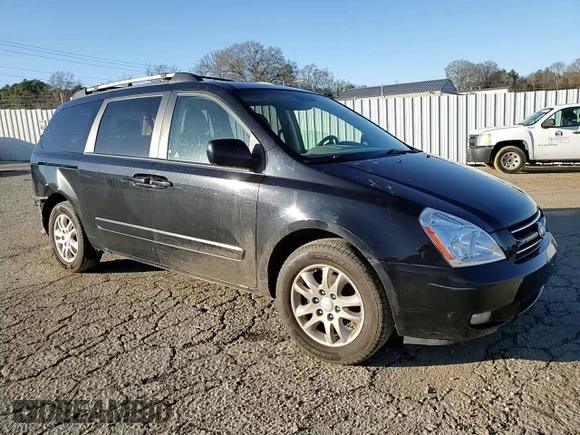2007 Kia Sedona LX with VIN KNDMB233776149624, listed as a Copart auction lot 43429105 with 184,399 mi miles and Salvage Title. Bid and sale history available at carsss.com. Image 12.