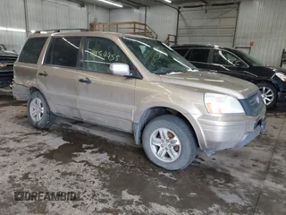 2005 Honda Pilot EX-L with VIN 2HKYF18535H541870, listed as a IAAI auction lot 41354455 with 0 mi miles. Bid and sale history available at carsss.com. Image 1.