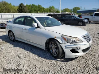 2012 Hyundai Genesis 4.6L with VIN KMHGC4DF8CU211239, listed as a Copart auction lot 52936855 with 214,730 mi miles and Salvage Title. Bid and sale history available at carsss.com. Image 4.