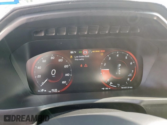 2021 Volvo XC90 Inscription with VIN YV4A22PL7M1769604, listed as a Copart auction lot 57509515 with 48,158 mi miles and Salvage title. Bid and sale history available at DreamBid. Image 9.