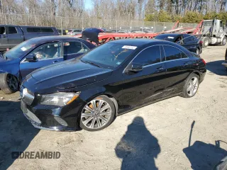 2018 Mercedes-Benz CLA with VIN WDDSJ4GB9JN585739, listed as a Copart auction lot 73040782 with 75,266 mi miles. Bid and sale history available at carsss.com. Image 1.