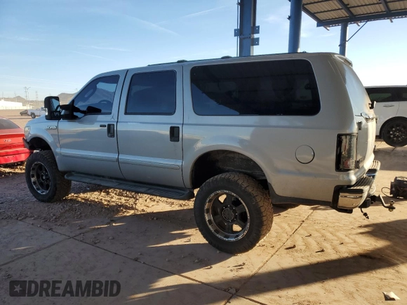 2005 Ford Excursion Special Serv with VIN 1FMNU40L65EB83177, listed as a Copart auction lot 86405534 with 147,144 mi miles and Salvage title. Bid and sale history available at DreamBid. Image 2.