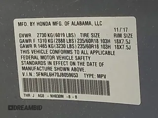 2018 Honda Odyssey EX-L z VIN 5FNRL6H70JB059653, wystawiony jako IAAI lot #42324330 z przebiegiem 115 623 mil mil oraz . Historia ofert i sprzedaży dostępna na DreamBid. Obrazek 9.