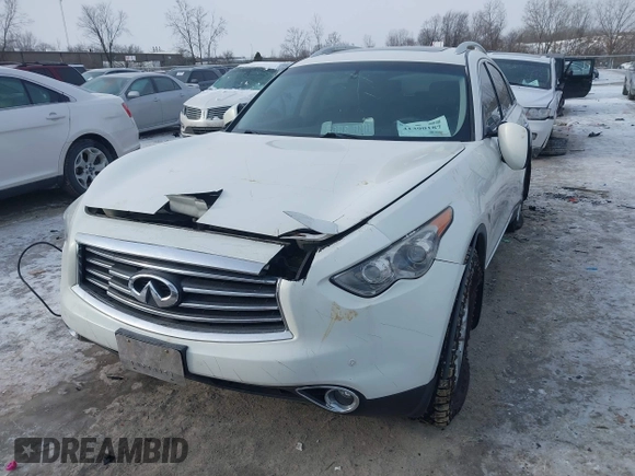 2015 Infiniti QX70 with VIN JN8CS1MW4FM481257, listed as a IAAI auction lot 41390187 with 127,892 mi miles and . Bid and sale history available at DreamBid. Image 6.