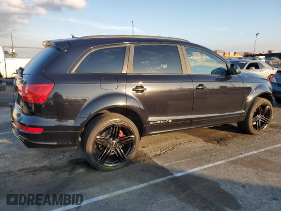 2015 Audi Q7 3.0T S line Prestige with VIN WA1DGBFE9FD005673, listed as a Copart auction lot 43054265 with 143,210 mi miles and Salvage Title. Bid and sale history available at carsss.com. Image 3.