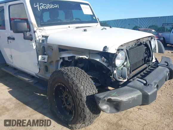 2018 Jeep Wrangler Unlimited Sport S with VIN 1C4HJWDG8JL928813, listed as a IAAI auction lot 42281021 with 71,001 mi miles and . Bid and sale history available at DreamBid. Image 6.
