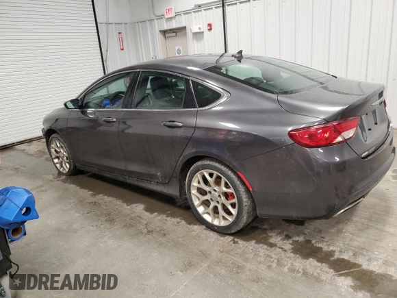2015 Chrysler 200 C with VIN 1C3CCCEG8FN674070, listed as a Copart auction lot 52426375 with 171,662 mi miles and Salvage Title. Bid and sale history available at carsss.com. Image 2.