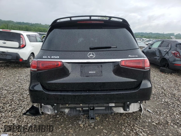 2021 Mercedes-Benz GLS 450 with VIN 4JGFF5KE0MA435353, listed as a Copart auction lot 54614174 with 26,752 mi miles and . Bid and sale history available at DreamBid. Image 6.