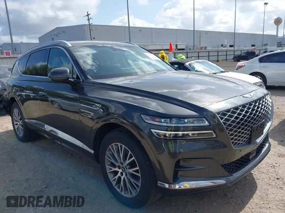 2024 Genesis GV80 z VIN KMUHBDSB9RU209209, wystawiony jako IAAI lot #42449081 z przebiegiem 34 184 mil mil oraz . Historia ofert i sprzedaży dostępna na DreamBid. Obrazek 1.