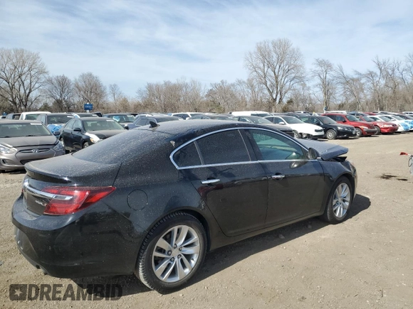 2014 Buick Regal Premium I with VIN 2G4GN5EX0E9166742, listed as a Copart auction lot 49538085 with 104,739 mi miles and Salvage Title. Bid and sale history available at DreamBid. Image 3.