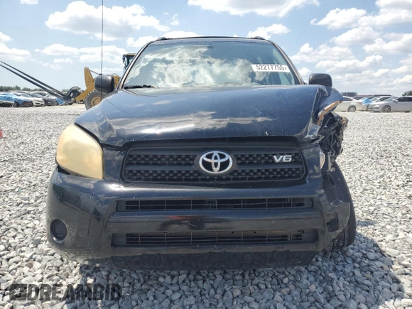 2006 Toyota RAV4 with VIN JTMZK33V465000489, listed as a Copart auction lot 52277755 with 294,074 mi miles and Salvage Title. Bid and sale history available at carsss.com. Image 5.