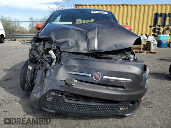 2018 FIAT 500e with VIN 3C3CFFGE1JT369314, listed as a Copart auction lot 61150135 with 44,664 mi miles and Salvage title. Bid and sale history available at DreamBid. Image 5.