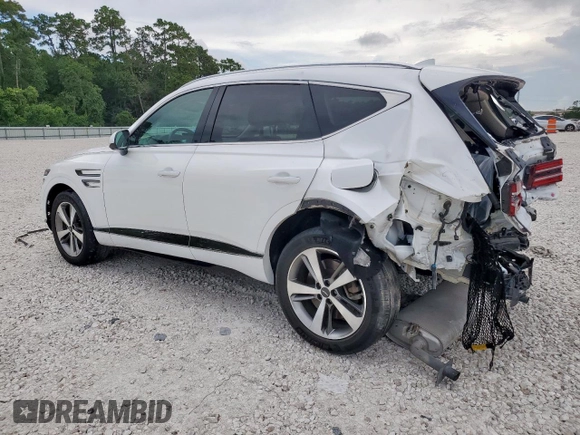 2021 Genesis GV80 with VIN KMUHBDSB2MU038652, listed as a Copart auction lot 61668755 with Not provided miles and Salvage title. Bid and sale history available at DreamBid. Image 2.
