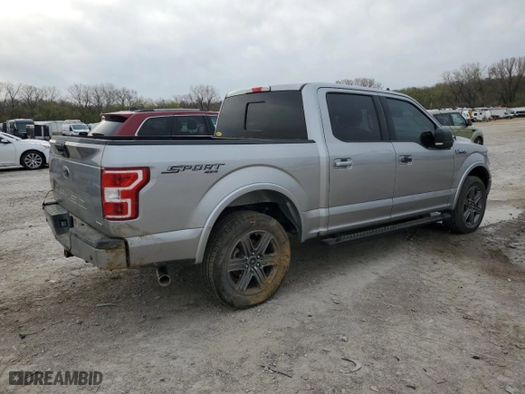 2020 Ford F-150 XL with VIN 1FTEW1EP6LFC32362, listed as a Copart auction lot 52881465 with 0 mi miles and Salvage Title. Bid and sale history available at carsss.com. Image 3.