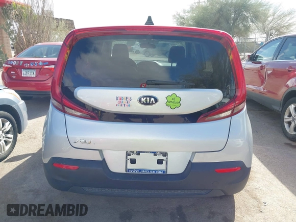 2021 Kia Soul LX with VIN KNDJ23AU5M7779829, listed as a IAAI auction lot 41557514 with 54,623 mi miles. Bid and sale history available at carsss.com. Image 17.