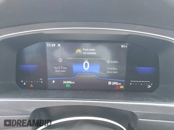 2022 Volkswagen Tiguan S with VIN 3VV0B7AX7NM137070, listed as a IAAI auction lot 42492020 with 24,396 mi miles and . Bid and sale history available at DreamBid. Image 7.