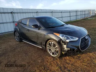 2016 Hyundai Veloster Turbo with VIN KMHTC6AE1GU257488, listed as a Copart auction lot 39705634 with 52,334 mi miles. Bid and sale history available at carsss.com. Image 4.