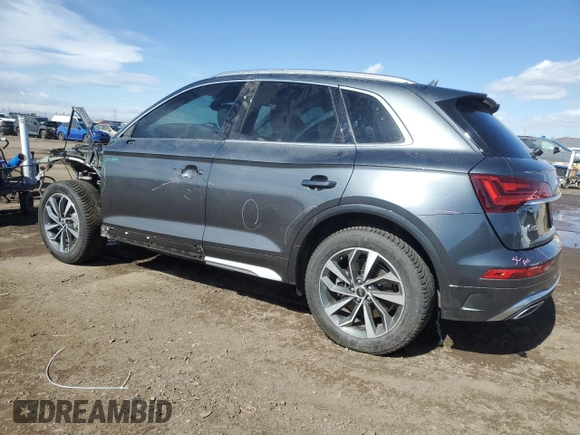 2022 Audi Q5 S line Premium Plus with VIN WA1EAAFY6N2137326, listed as a Copart auction lot 47820605 with 24,865 mi miles and Salvage Title. Bid and sale history available at carsss.com. Image 2.