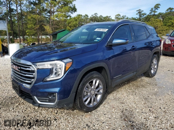 2022 GMC Terrain SLT with VIN 3GKALPEV2NL128702, listed as a Copart auction lot 88987685 with 72,322 mi miles and Clean Title. Bid and sale history available at carsss.com. Image 1.
