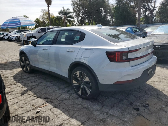 2023 Polestar 2 with VIN YSMEG3KA4PL154278, listed as a Copart auction lot 51384835 with 43,496 mi miles and Clean Title. Bid and sale history available at carsss.com. Image 2.