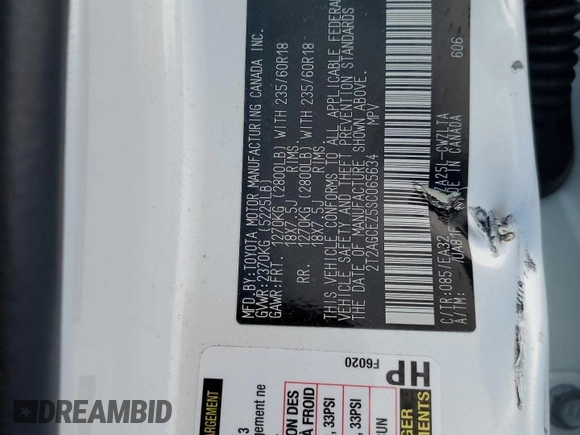 2025 Lexus NX 350 with VIN 2T2AGCEZ5SC065634, listed as a Copart auction lot 56819705 with 7,403 mi miles and Salvage title. Bid and sale history available at DreamBid. Image 14.