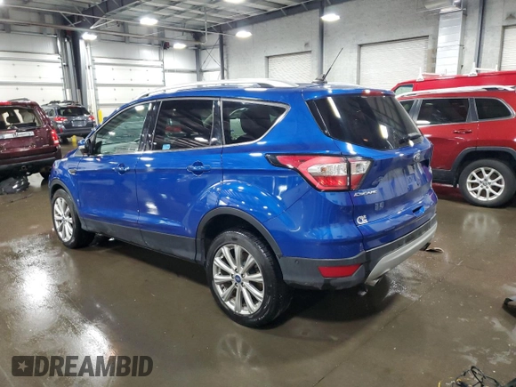 2018 Ford Escape Titanium with VIN 1FMCU9J98JUD07828, listed as a Copart auction lot 59053375 with 101,218 mi miles and Salvage title. Bid and sale history available at DreamBid. Image 2.