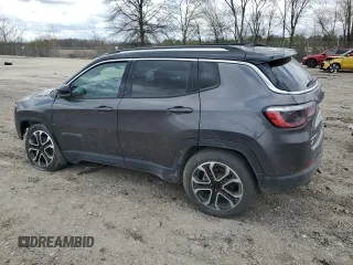 2022 Jeep Compass Limited with VIN 3C4NJDCB0NT105364, listed as a Copart auction lot 51737105 with 69,208 mi miles and Salvage title. Bid and sale history available at DreamBid. Image 2.
